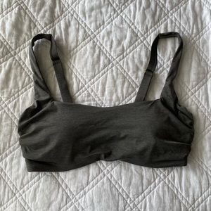Athleta Aqualuxe Gray Bikini Top 36 B/C